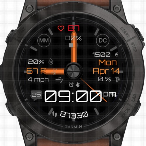Stratos Touch 3D Orange (Garmin Weather) · Screenshot 2