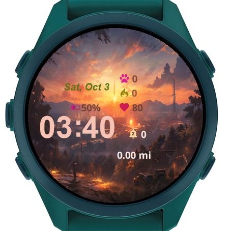 Painting Sun Setting Over City · Screenshot 1