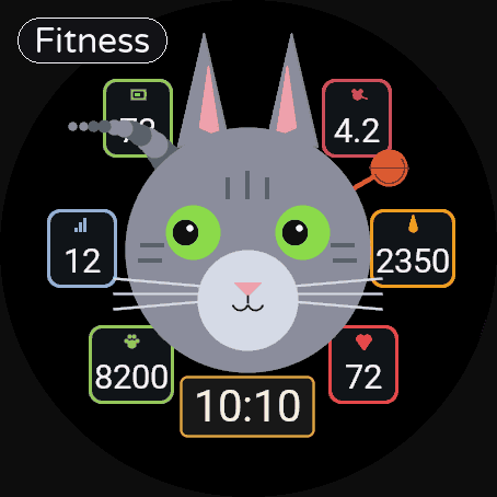 Purrtime — 宠物猫咪表盘，打造你的专属猫咪 · Screenshot 3