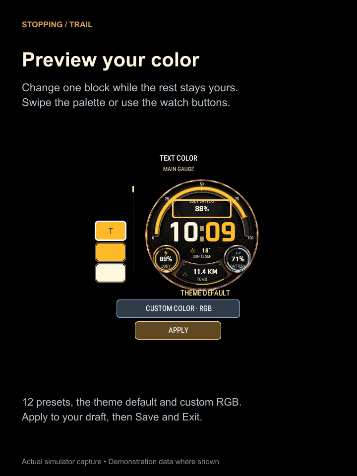 TRAIL · Gold & Classic · Screenshot 2