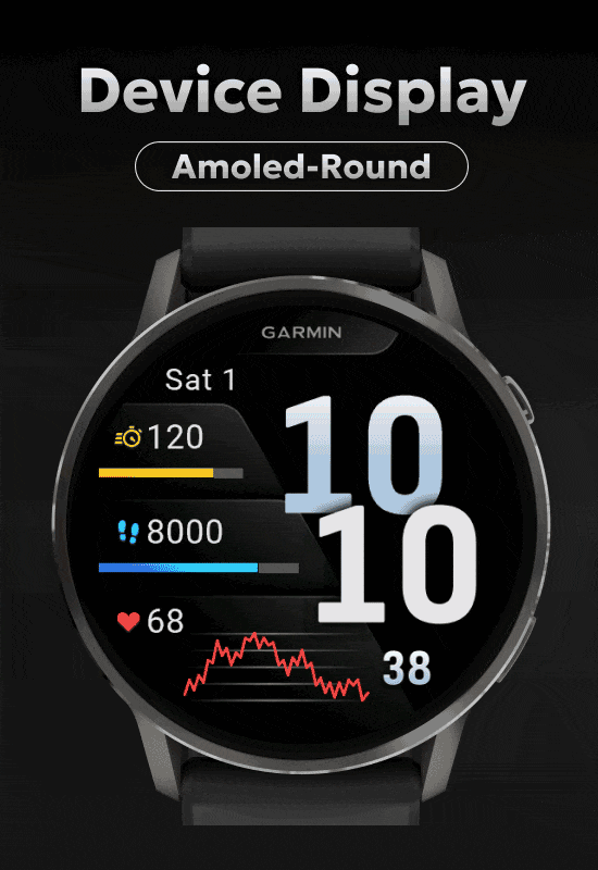 Garmin All Stars – Venu 4 Headline watch face screenshot 4