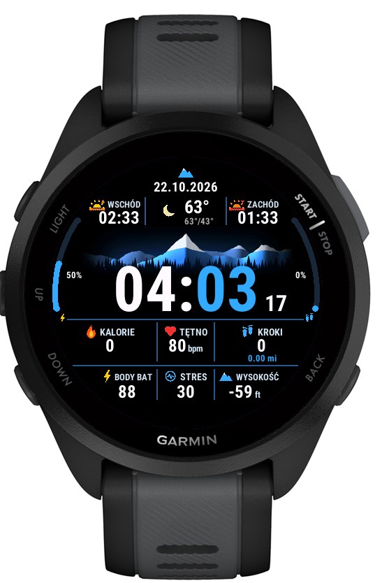 Blumou Garmin watch face