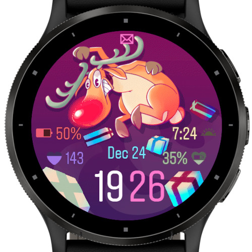 X-mas Reindeer Watch face · Screenshot 0