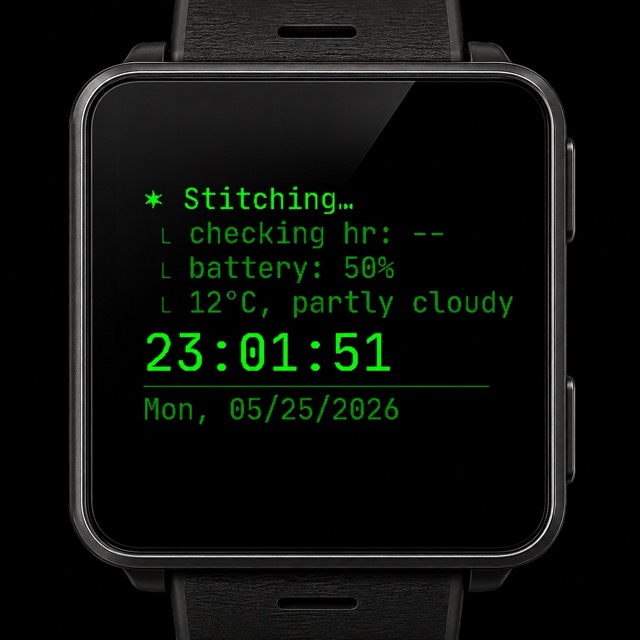 Agentic Pro – AI Coding Terminal Watch Face (CLI) · Screenshot 2