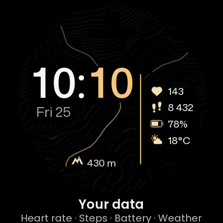 Dilamor Minimal Lite – 数字式 AMOLED Always-On · Screenshot 1