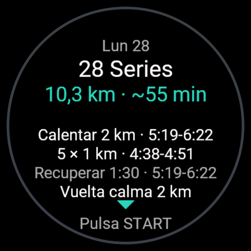 Hoy Entreno: running workouts · Screenshot 2