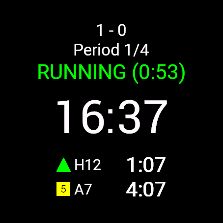 WetfeetApps Field Hockey Timer · Screenshot 1