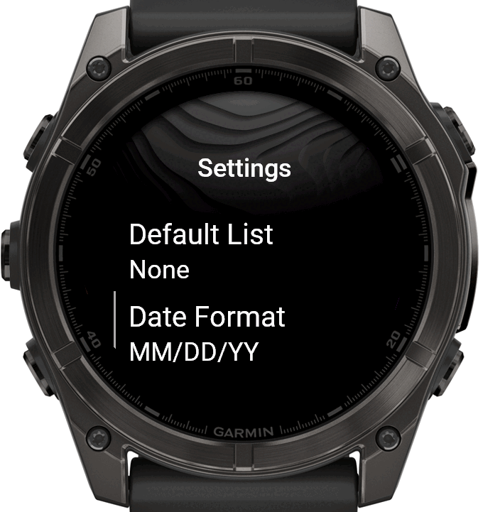Google Tasks for Garmin · Screenshot 2