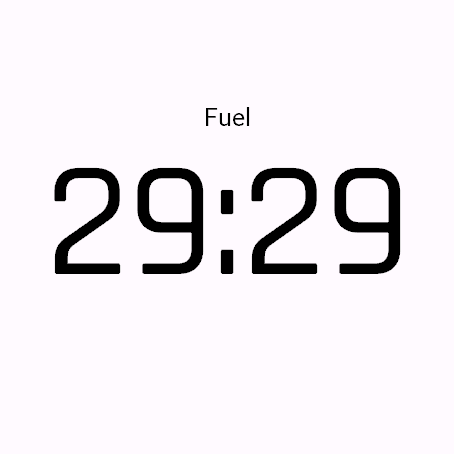 Fuel & Hydration Timer - Data Field · Screenshot 0