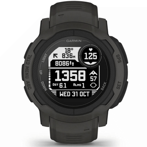 Instinct2 & 2X Tactical V7 BLACK Pixel Perfect watch face screenshot 3