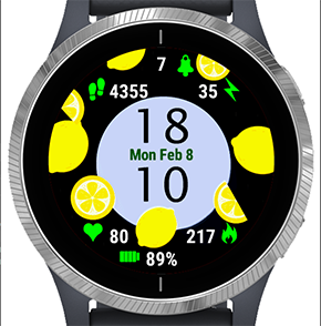 If life gives you lemons Garmin watch face