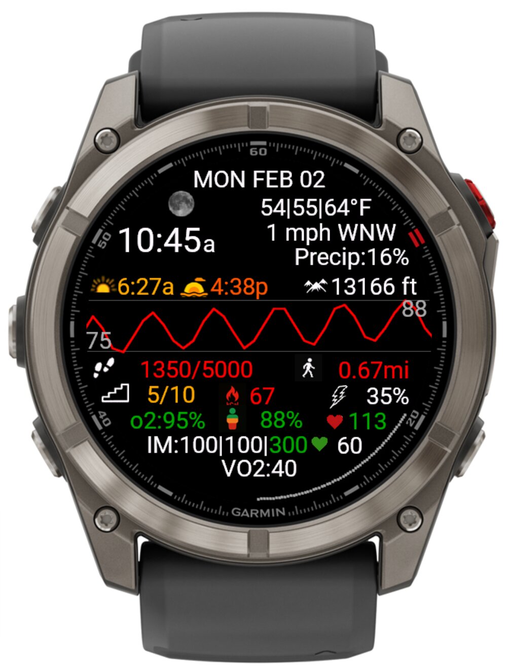 n of 1 Health - Get to Green Watch Face · Screenshot 1