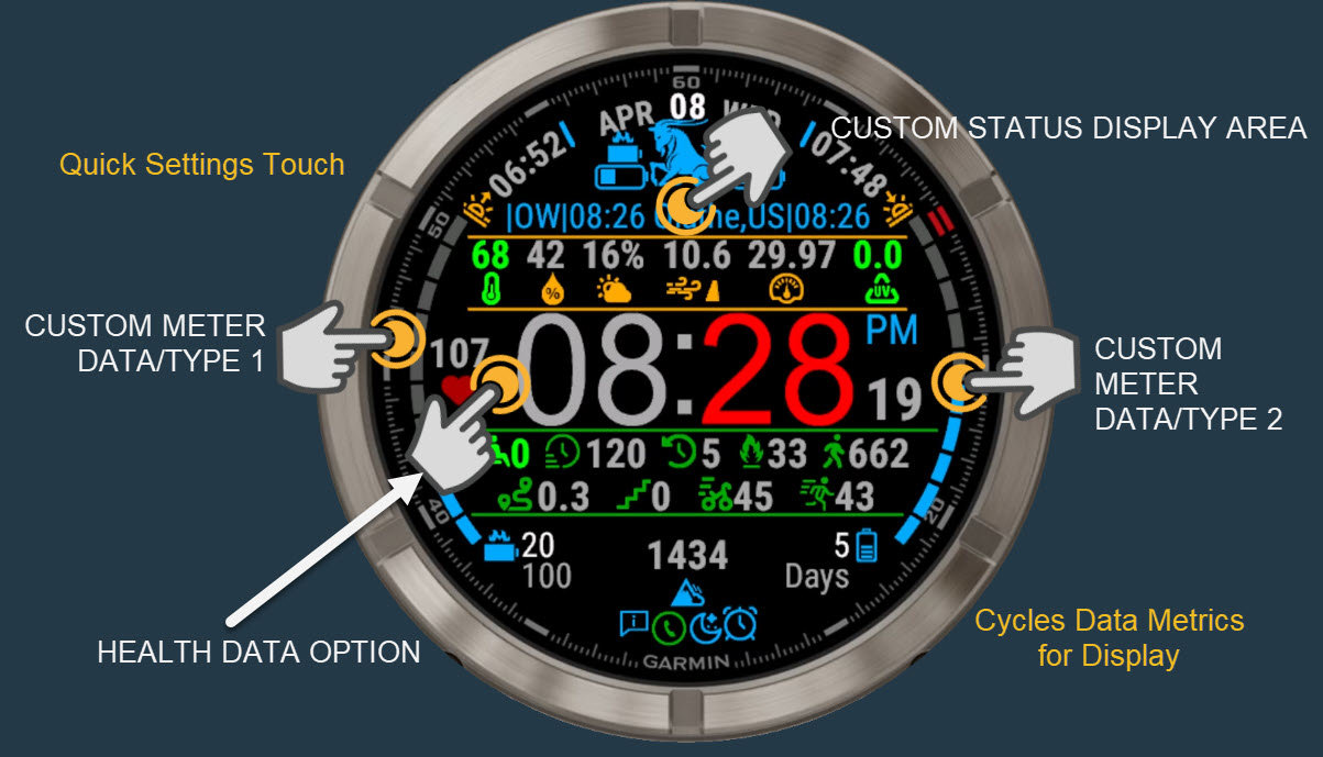 SpragueInSanity All-Things Watch Face · Screenshot 1