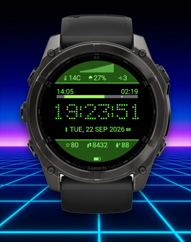 Modern Retro Digital Watch Face · Screenshot 0