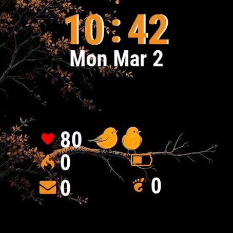 Bird Sitting Branch Black · Screenshot 2