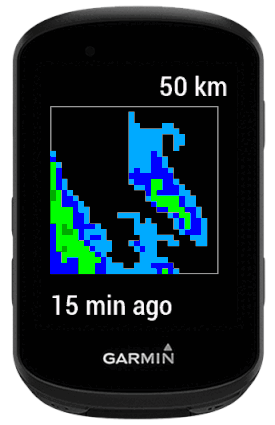 Rain radar data field · Screenshot 0