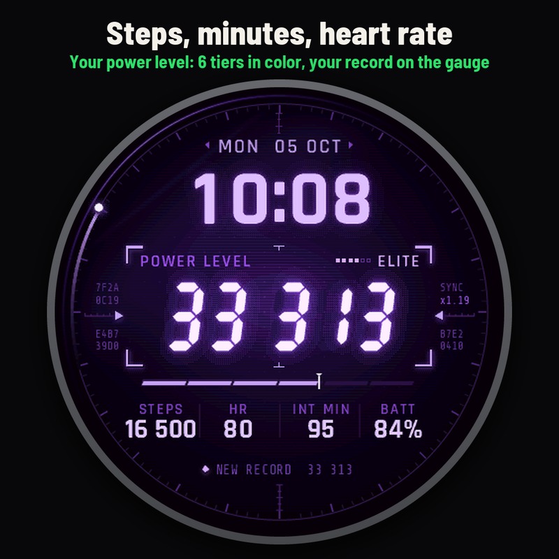 Astra Power Level Pro – 动漫扫描仪动态表盘 · Screenshot 2