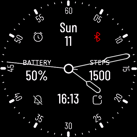 Simple analog and data fields 2 · Screenshot 1