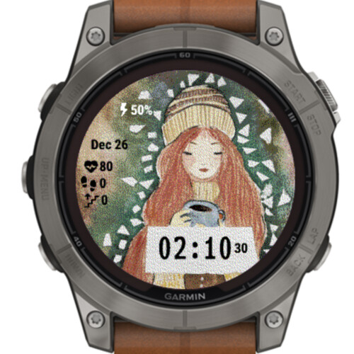 Cozy Winter Coffee Girl Watercolor · Screenshot 1