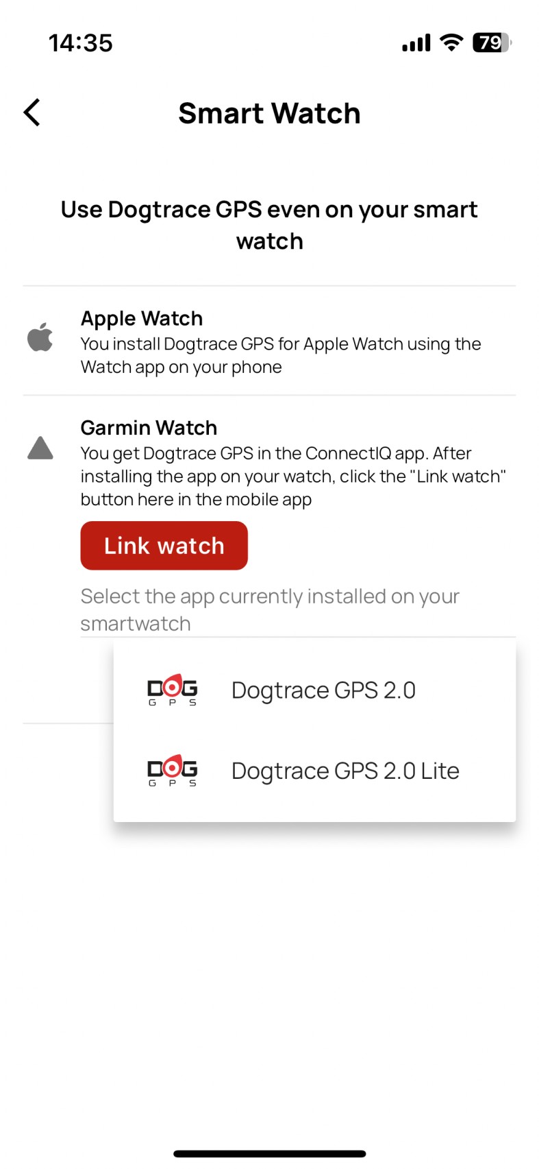 Lite - Dogtrace GPS 2.0 · Screenshot 1