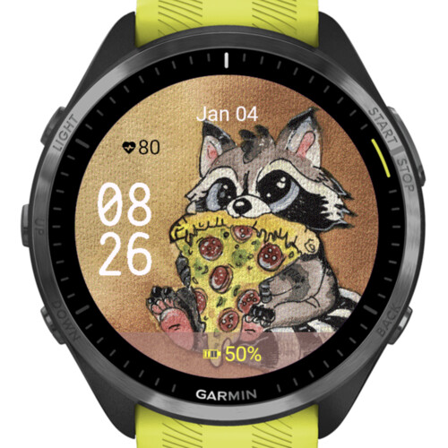 Watercolor Pizza Raccoon – Hand-Painted · Screenshot 1