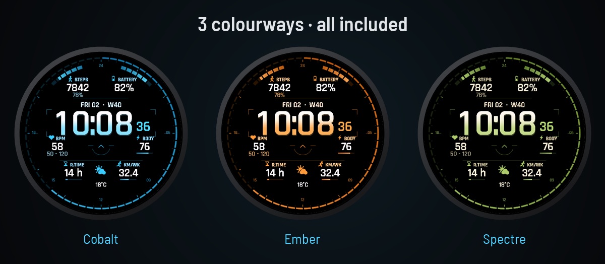 Talon HUD - Tactical Military Watch Face · Screenshot 1