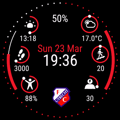 Eredivisie football watchface · Screenshot 4