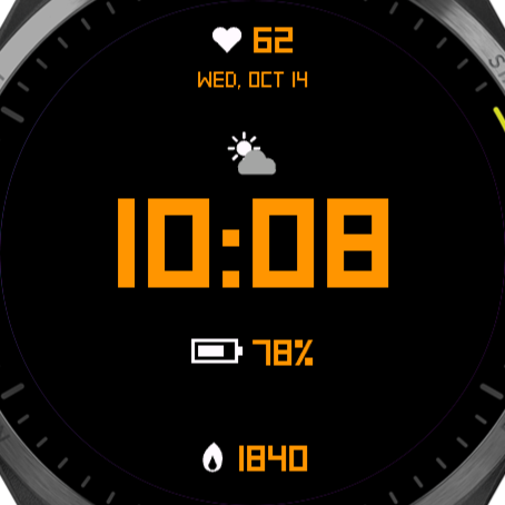 Minimalist Modern Watch Face · Screenshot 2