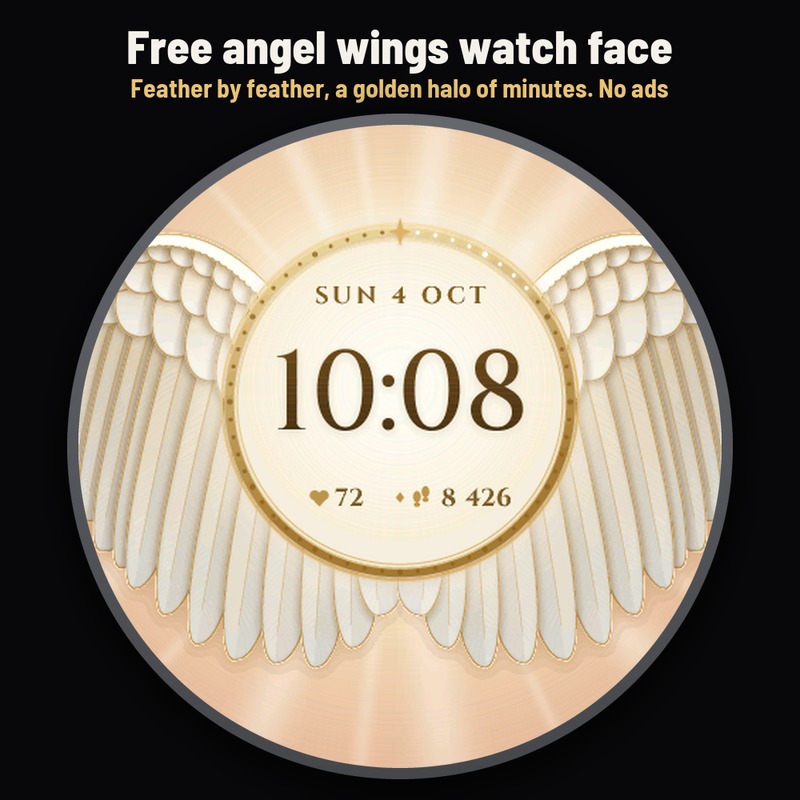 Astra Seraph Free – 天使之翼表盘，金色光环 · Screenshot 0