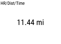 HR/Distance/Elapsed time · Screenshot 1
