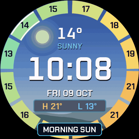 SKYRING — Weather Sky & 12-Hour Forecast Ring · Screenshot 0