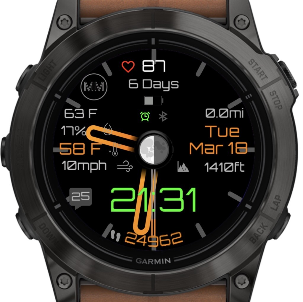 Stratos Touch Orange (Garmin Weather) · Screenshot 0