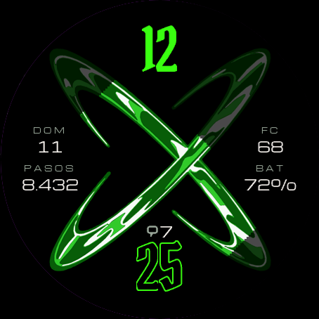 FERXXO X Watch Face - Green Print · Screenshot 1