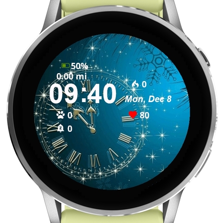 Christmas Ball Clock Blue · Screenshot 0