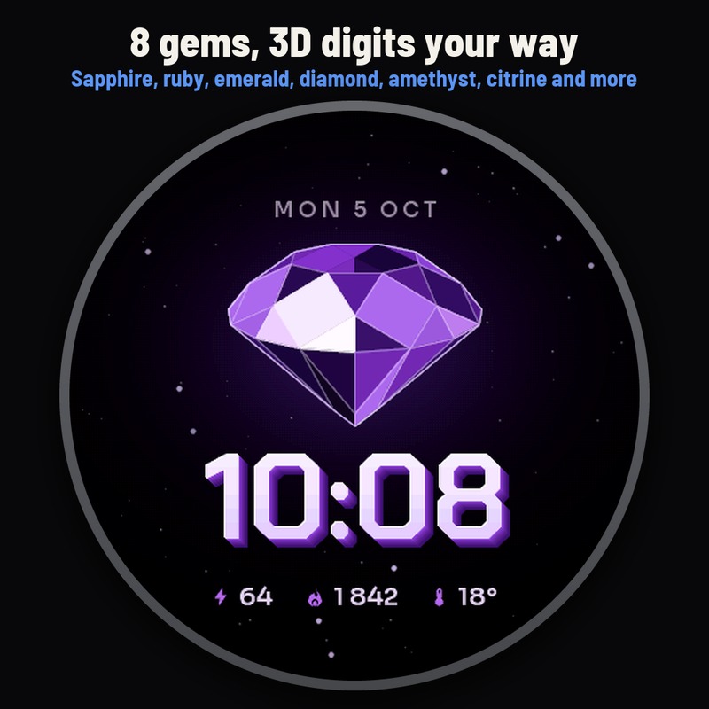 Astra Prism Pro – 3D宝石动态表盘 · Screenshot 2