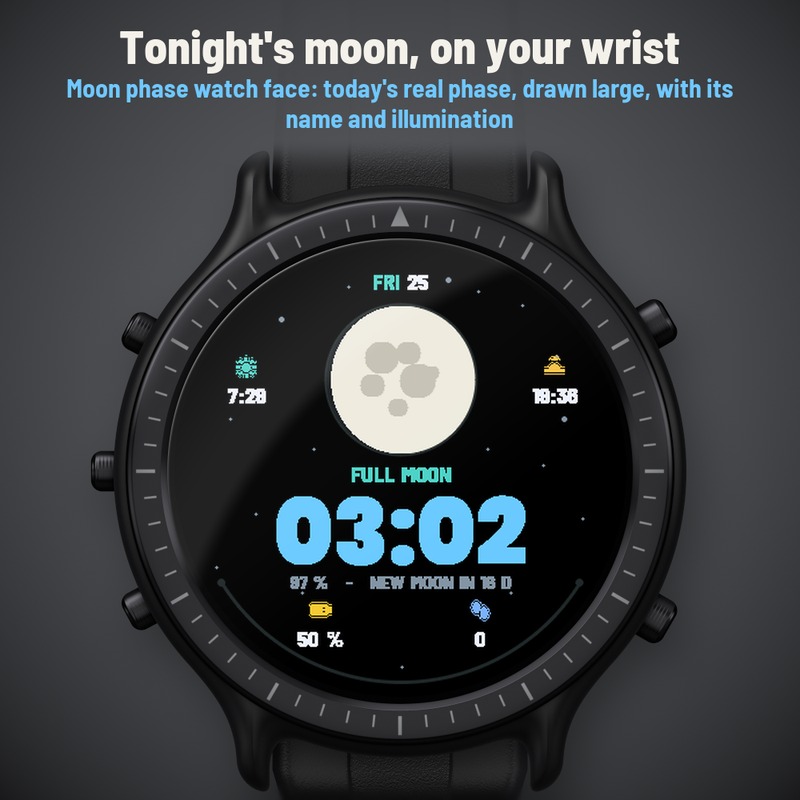 Astra Luna Pro – 月相表盘，日出日落 · Screenshot 0