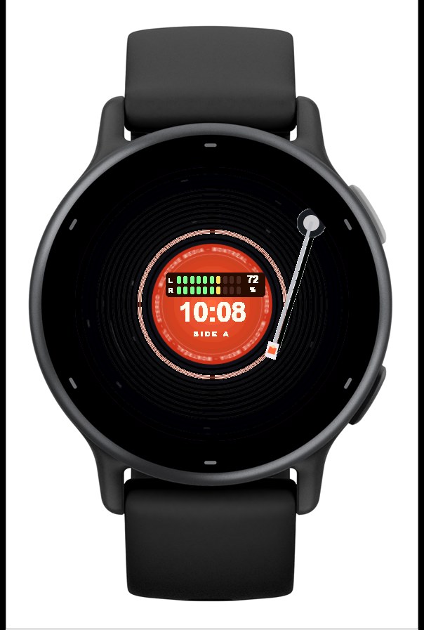 Side B — Vinyl Record Watch Face · Screenshot 2