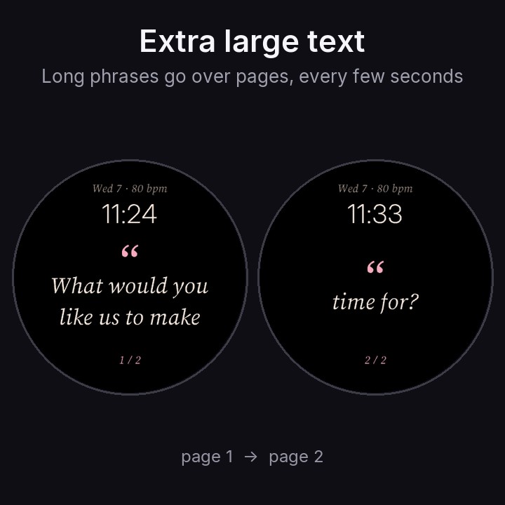 Dear Day Watch Face - Quote of the Day · Screenshot 3