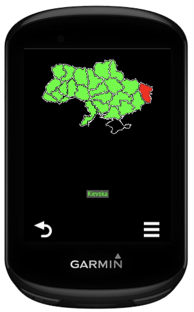 Ukraine Air Raid Map ("Повітряна Тривога") · Screenshot 1