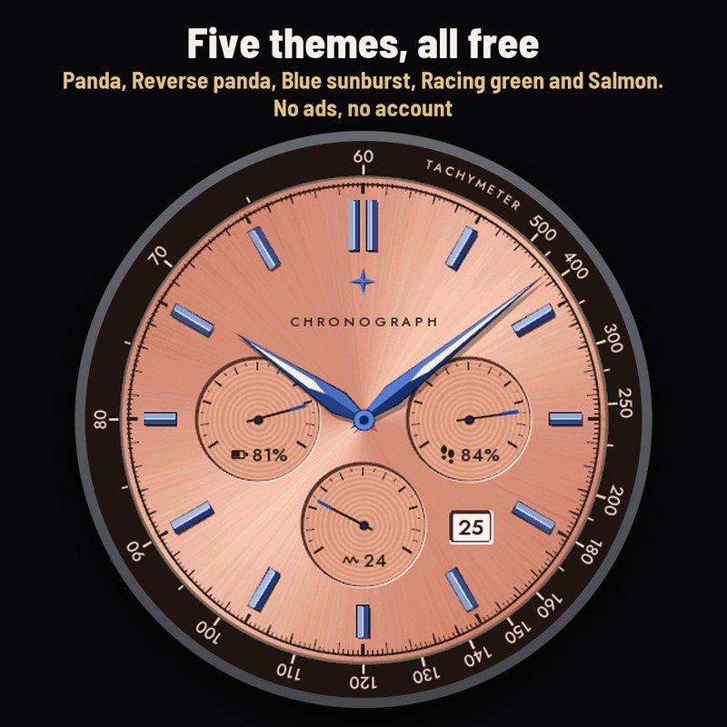 Astra Chrono Free – 经典指针计时码表表盘 · Screenshot 3