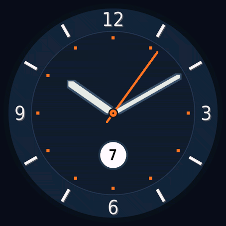 Boring Navy Orange Analog · Screenshot 0