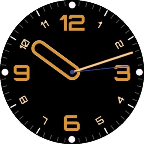 Elgoog — Minimalist Radial Analog Watch Face watch face for Forerunner 265