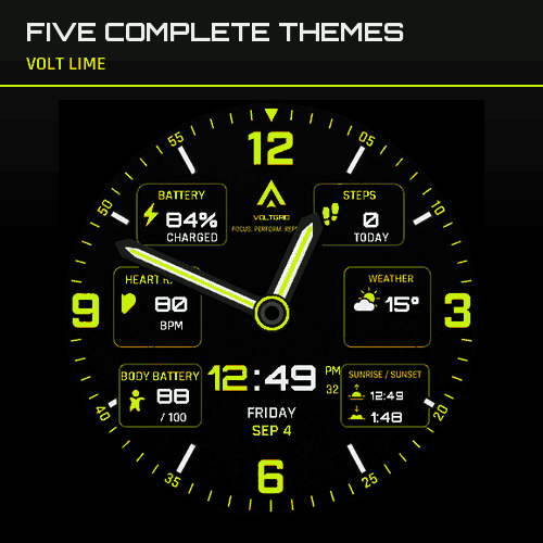 VoltGrid Hybrid - Analog Watch face · Screenshot 0