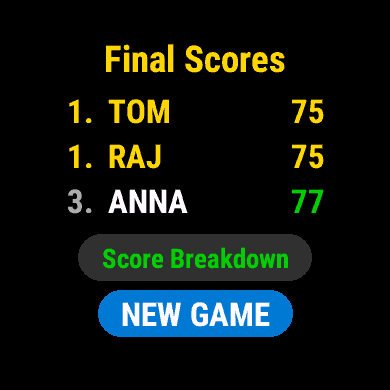 Golf Score Card · Screenshot 3