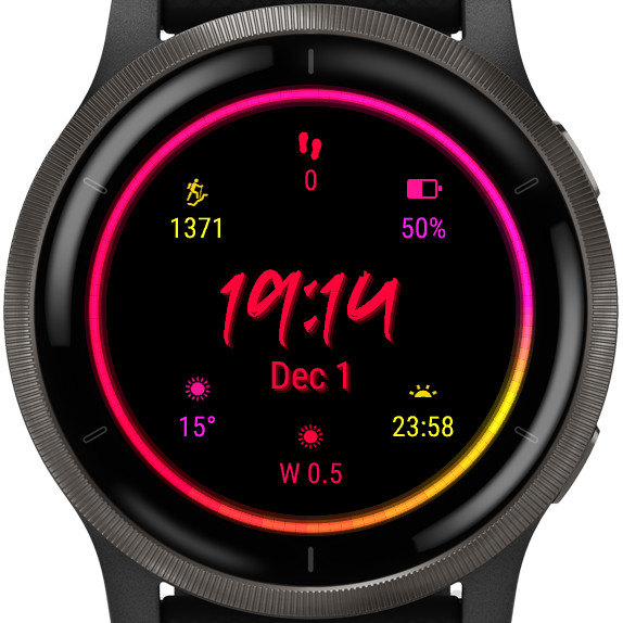 Neon Knights Watch Face · Screenshot 1