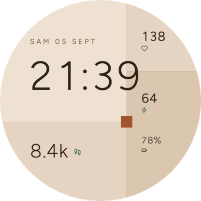 Bojagi - Colorblock Analog Watch Face · Screenshot 2