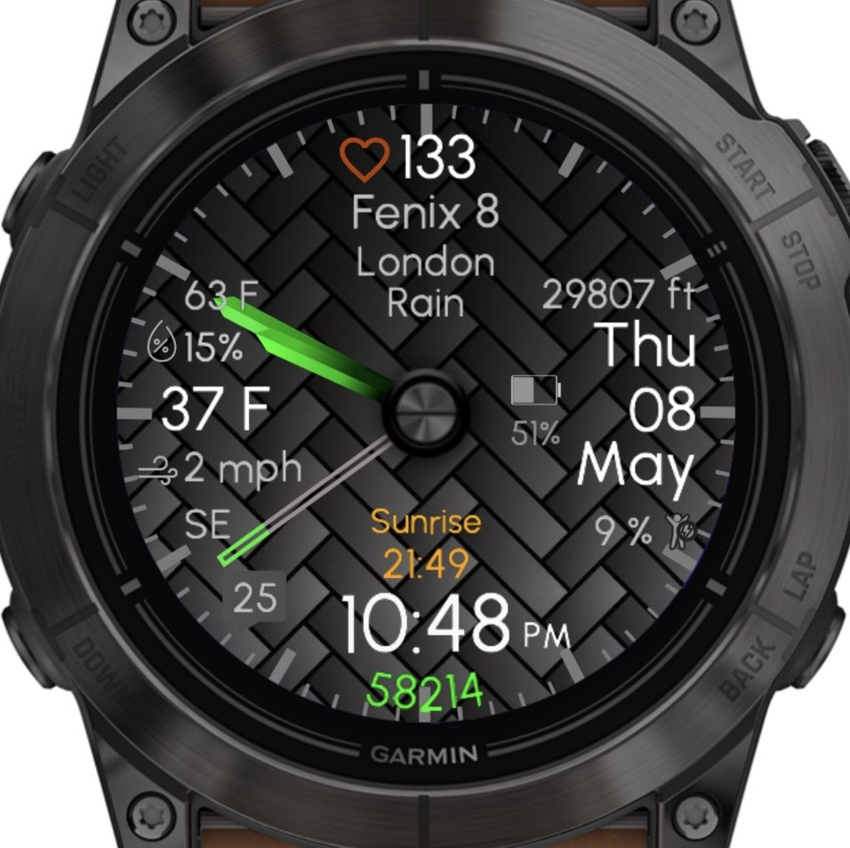 Graphite - Green (OWM Weather) · Screenshot 0