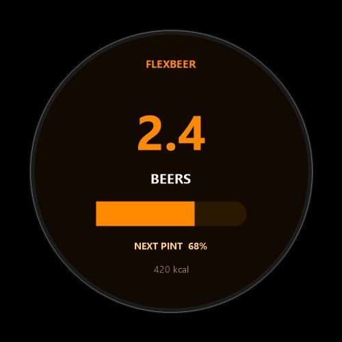 FlexBeer - Beers Earned Data Field · Screenshot 1
