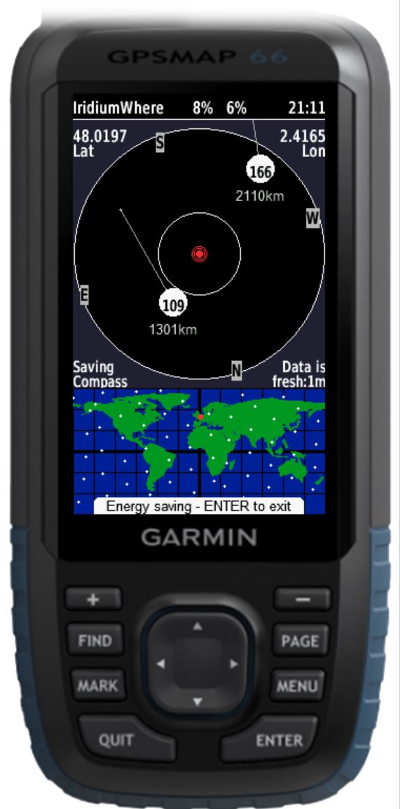 IridiumWhere (for inReach) · Screenshot 0