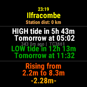 TideCast: global tide predictions on your wrist · Screenshot 1